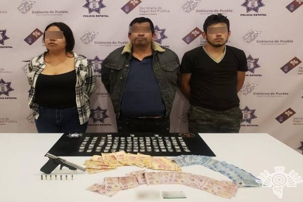 SSP detiene a tres narcomenudistas que operaban desde &quot;cachimba&quot; en Tehuacán