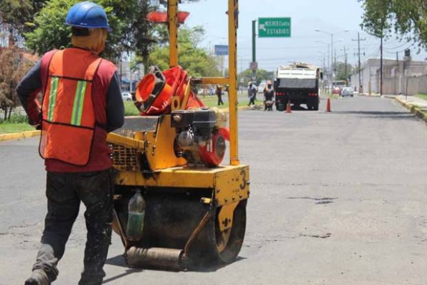 Ayuntamiento de Puebla planea bachear 100 mil metros cuadrados en 60 días