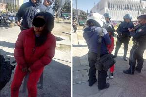 Asaltan a mujer y casi pierde un ojo frente a Parque Puebla