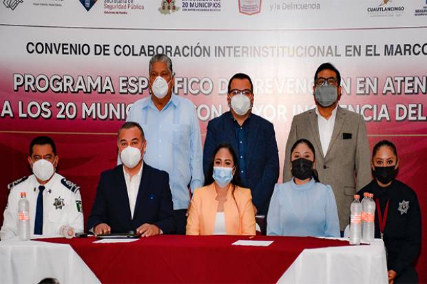 Ayuntamiento de Cuautlancingo firma convenio de colaboración con la SSP