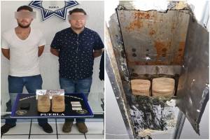 Transportaban droga en el interior de un tráiler, fueron detenidos en Puebla