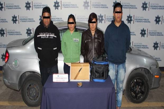 Policía de Puebla capturó a cinco ladrones