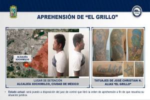 El Grillo, líder del Cártel de Puebla, detenido en Xochimilco: FGE