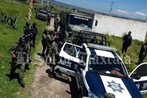 Detienen a seudo policías de Nopalucan en posesión ilegal de armas de fuego