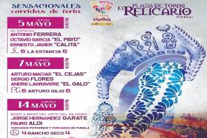 Tres corridas conforman el Cartel Taurino de la Feria de Puebla 2022