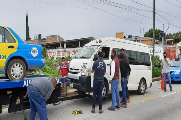 Movilidad y Transporte retira 23 unidades pirata en Puebla