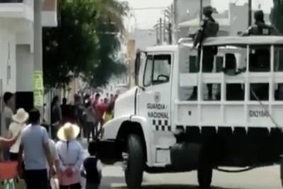 Enfrentamiento en Atoyatempan, Puebla por entrega de despensas estatales