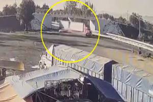 VIDEO: Patrulla de Guardia Nacional provoca accidente en la autopista Amozoc-Perote