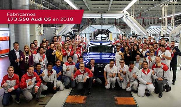 Con 173 mil 550 camionetas Q5, Audi México superó su meta de producción en 2018