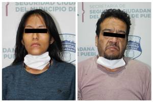 Pareja con más de 70 dosis de droga es detenida en Puebla