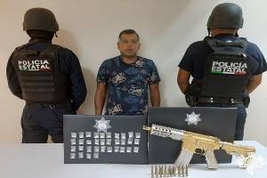 Con rifle chapado cayó líder de la banda de &quot;Las Bigotonas&quot; en Tehuacán