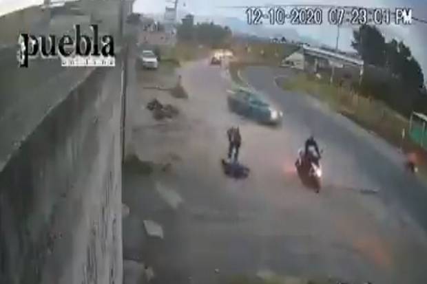 VIDEO: Motoladrones asaltaron a ciudadano en la carretera federal México-Puebla