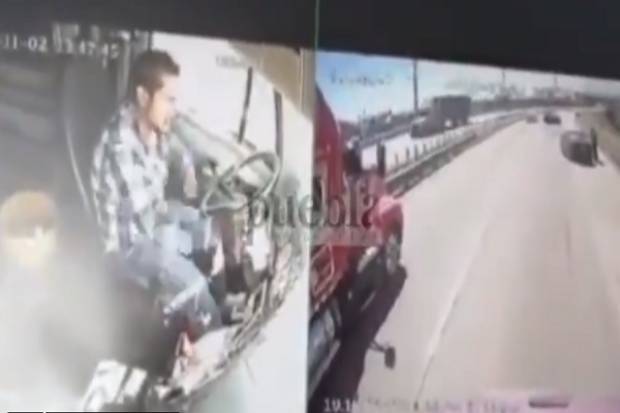 VIDEO: Maleantes atracan camión de carga en el Arco Norte, a la altura de Texmelucan