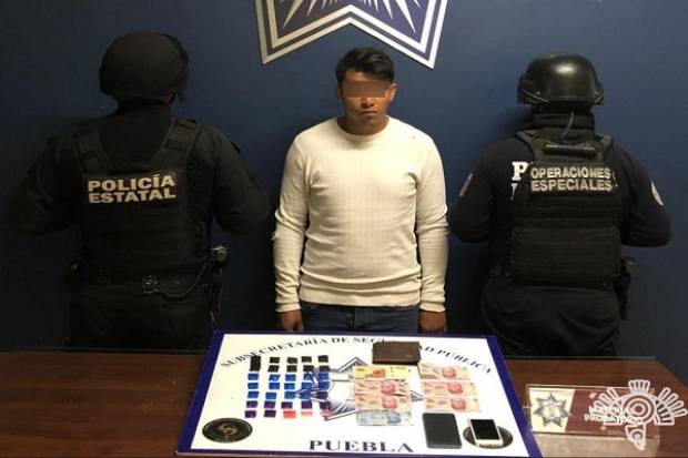 Vendía drogas por redes sociales; es capturado en San Pedro Cholula