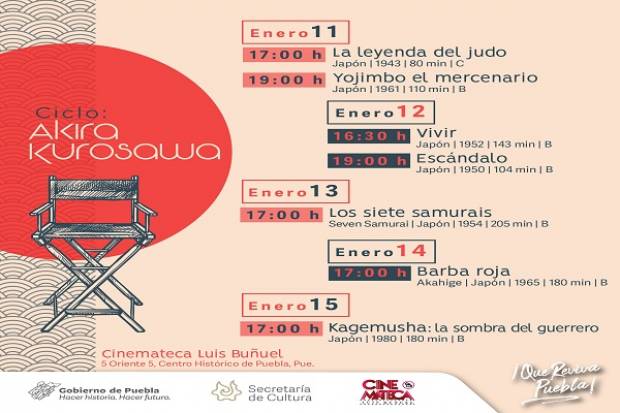 Ciclo “Akira Kurosawa” en la Cinemateca Luis Buñuel, del 11 al 15 de enero