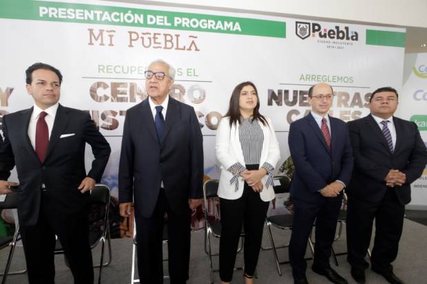 Anuncia rehabilitación en el Centro Histórico y accesos de Puebla Capital