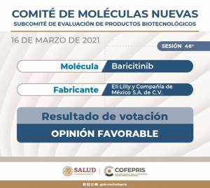Cofepris autoriza uso de Baricitinib contra COVID-19