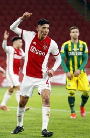 Edson Álvarez anotó en goleada del Ajax 5-0 al ADO Den Haag