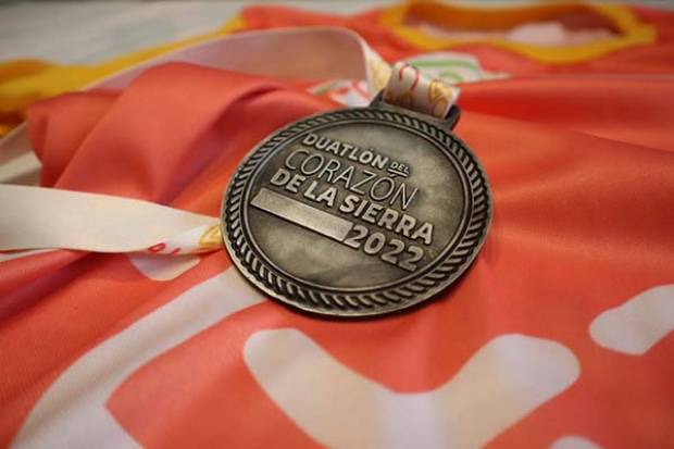 Esta es la medalla que entregará Zacatlán a participantes del Duatlón 2022