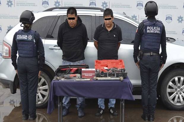 Policía de Puebla captura a asaltantes de empresa constructora en Amozoc