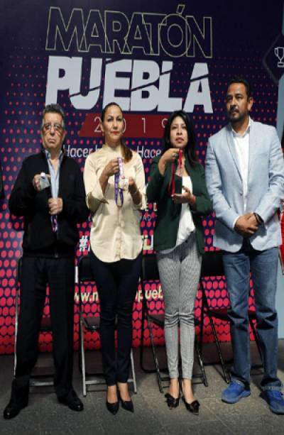 Maratón de Puebla 2019: Presentaron las medallas conmemorativas