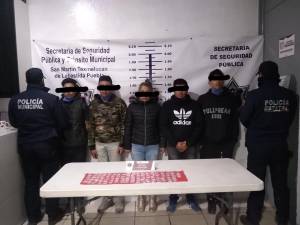 Banda de narcomenudistas es capturada en Texmelucan