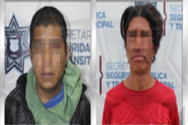 Detienen a dos ladrones en acciones de vigilancia en Puebla