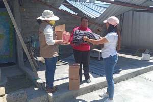 SEDIF entrega apoyos a afectados por granizadas en seis municipios poblanos