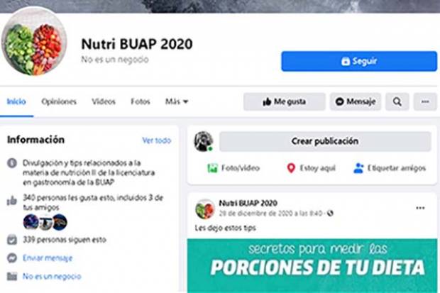 Nutri BUAP, un espacio de información nutricional para la salud