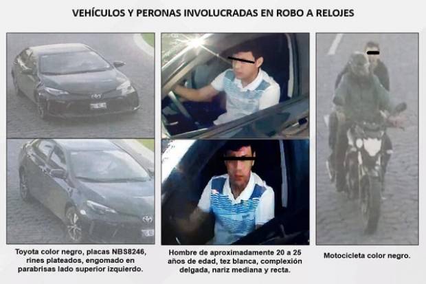 Identifican a presuntos asaltantes en motocicleta que operan en la Vía Atlixcáyotl