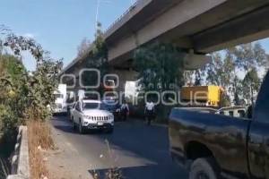 Muere un hombre atropellado en la lateral de la autopista México-Puebla