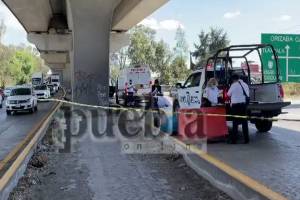 VIDEO: Muere hombre atropellado en la autopista México-Puebla