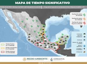 Emiten alerta para 74 municipios de Puebla por onda tropical 29