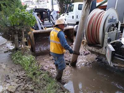 Agua de Puebla realiza tareas de desazolve por temporada de lluvias