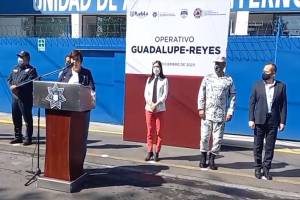 Inicia Operativo Guadalupe-Reyes en Puebla con más de mil 800 policías