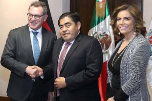 Miguel Barbosa se reunió con el embajador de Alemania en México