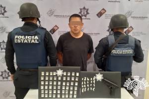 Asaltante de la banda &quot;Los Socios&quot; fue detenido con 66 dosis de droga en Tehuacán