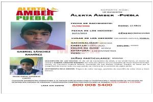 Activan Alerta Amber para localizar a dos menores extraviados en San Andrés Cholula
