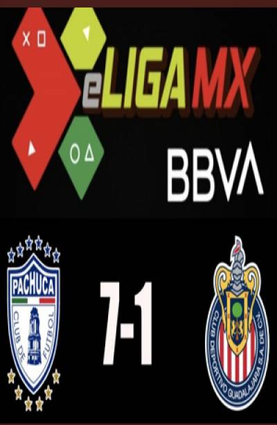 #eLigaMX: Pachuca goleó 7-1 a las Chivalácticas