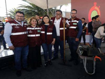 Gobierno de Claudia Rivera tapa 10 mil baches en dos meses