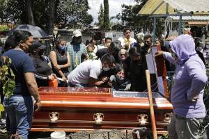 FOTOS: Sepultan a joven atropellado por patrulla de la SSP en Puebla