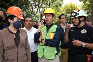 Saldo blanco en Puebla Capital, reporta Eduardo Rivera tras sismo #19S2022