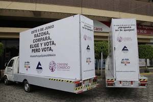 Canaco Puebla busca impulsar voto con caravanas