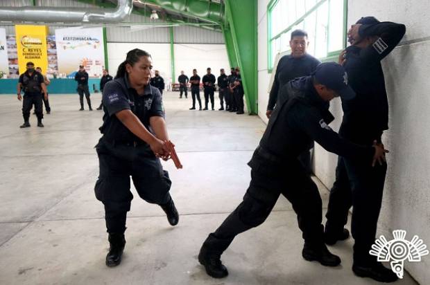 SSP realiza jornada de capacitación a policías de Atzizihuacán