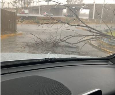 Lluvia azota la zona metropolitana de Puebla; derriba espectacular y afecta techo y ventanas en Sonata