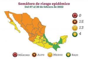 Puebla pasa de verde a amarillo en semáforo COVID federal