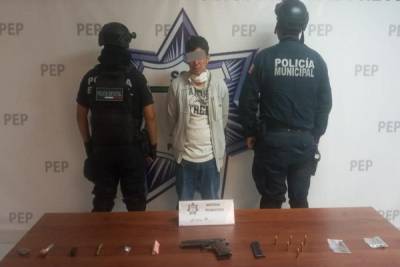 Sujeto en posesión de drogas fue detenido en Atlixco