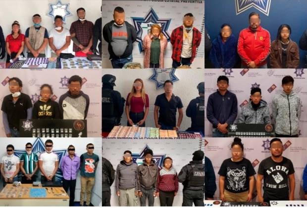 SSP Puebla debilita 118 grupos criminales y detiene 635 delincuentes en tres meses