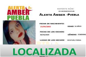 Alerta Amber: Hallan ilesa en Chignahuapan a joven reportada como extraviada