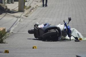 Asesinaron a motociclista de un balazo en la cabeza en Atlixco